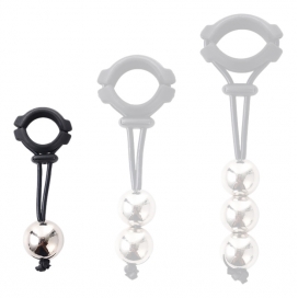 KINKgear Metal Beads Ring Testicle Weight - 25mm S 80gr