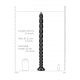 Long Dildo Stacked Anal Snake L 50 x 3.5cm