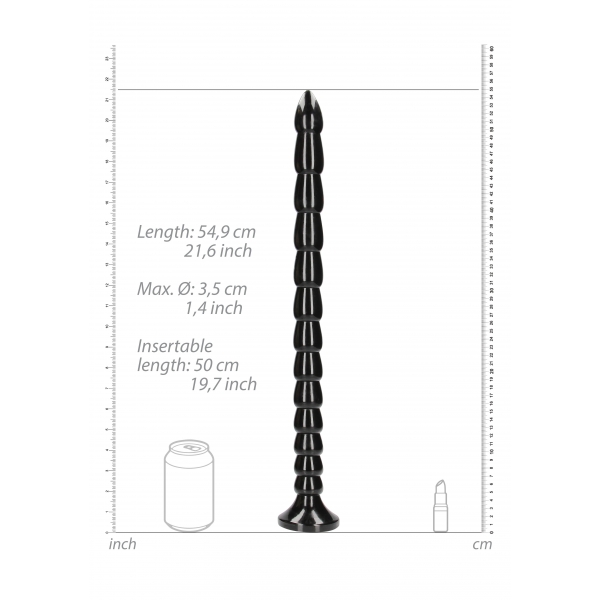 Lange Dildo Gestapelde Anale Slang L 50 x 3,5cm