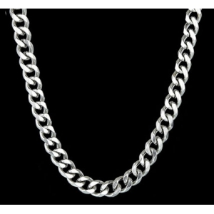 Malejewels Cadena de plata CUBAN 3mm