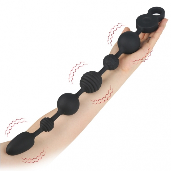 Bolas anais vibratórias Beads Vibes M 36 x 4,5cm