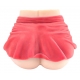 Masturbator Buttocks Mini Skirt Vagina-Anus Red