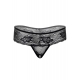 Jane lace thong Black