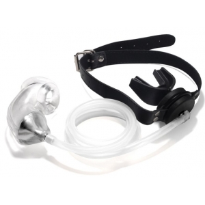 KINKgear Urinal Gag with Soft Cage Black