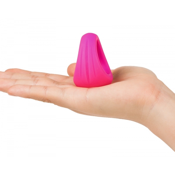 Silicone 3 in 1 Penis Ring PINK