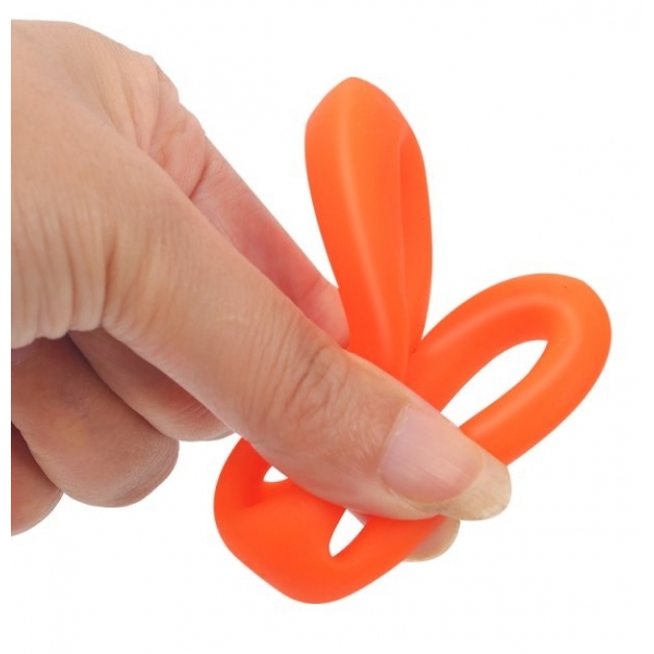 Anillo de pene doble Uplift 40mm Naranja