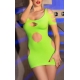 Mini vestido sexy Ylgenia Green