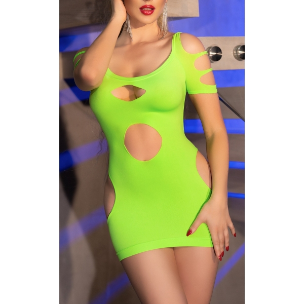 Sexy mini jurkje Ylgenia Green