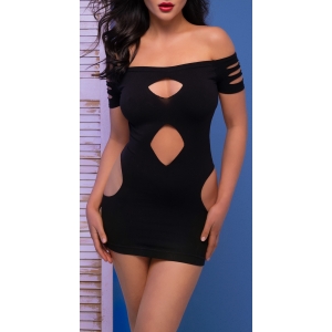 Chilirose Ylgenia Black Mini Dress