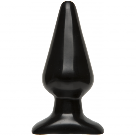 Buttplug Glad 12 x 6 cm Zwart