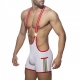 Singlet Tape Wrestling White