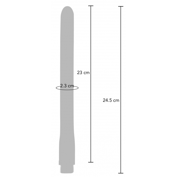 Siliconen klysma tip De Streamer 23 x 2cm