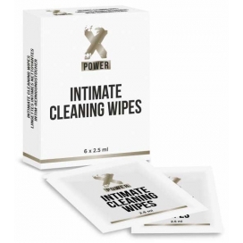 XPOWER INTIMATE CLEANING WIPES 6 Lingettes