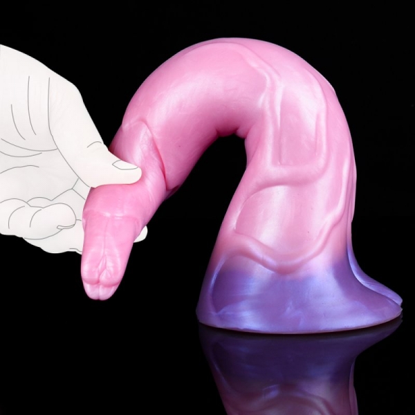 Dildo Pinky Eleph 26 x 6 cm rosa-viola