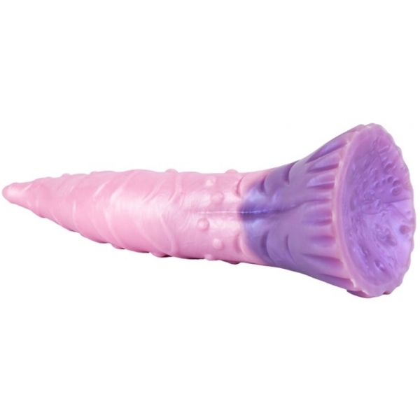 Large Fantasy Silicone Beaded Tongue Dildo