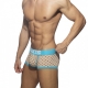 Geometric Boxer Brown-Turquoise