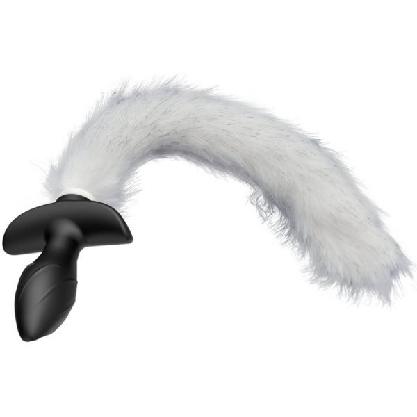 Vibrating Fox Tail Plug Vibrator