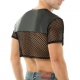 Men Coquettish Breathable Mesh Crop Top