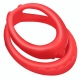 Anillo de pene doble Silicona Soft Duo 40mm Rojo