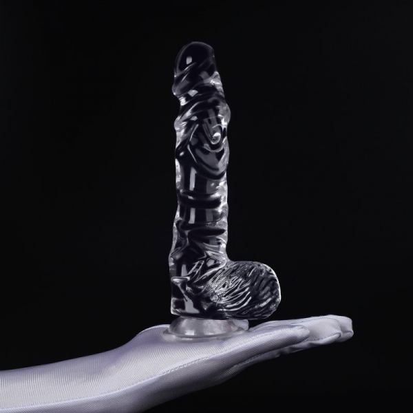 King Cock Clear 5 Size Cock W- Balls M