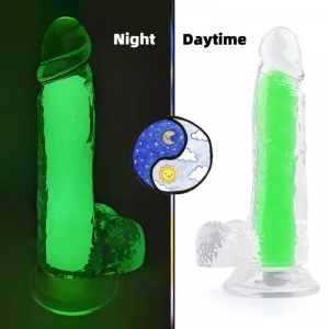 ClearlyHorny Consolador Color Glow 15 x 4,5cm Verde