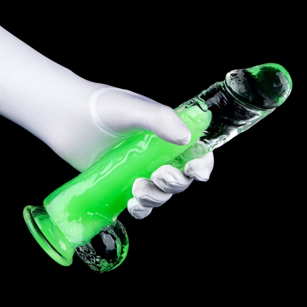 Jelly Dildo With Mutiple Colors Core GREEN XS