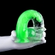 Consolador Jelly Mut transparente L 19 x 4,6cm Verde