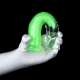 Transparante dildo Jellis S 17 x 3,3cm Groen