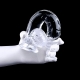 Clear Realistic Dildo with Balls 9.2 Inch CLEAR