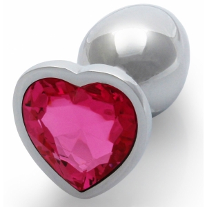 Ouch! Cuore analogico Gemma S 6 x 2,6 cm Argento-Rosa