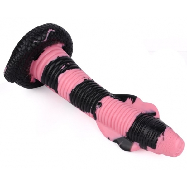 Dildo Cobra Snake M 22 x 6cm Preto-Rosa