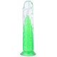 Consolador transparente Jellis L 19 x 4cm Verde