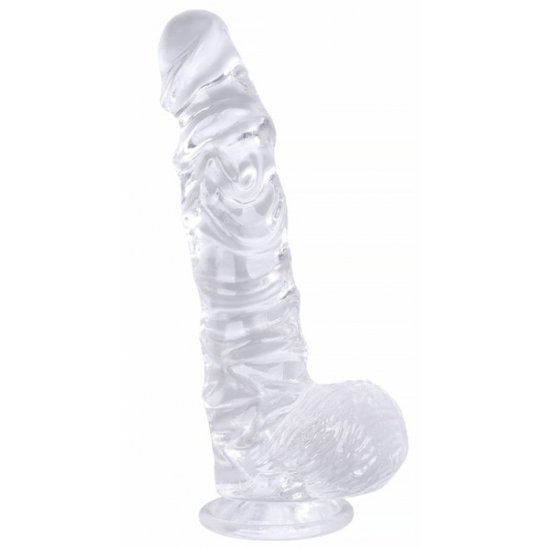 King Cock Clear 5 Size Cock W- Balls XL