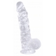 Consolador Dildick transparente L 17 x 4,5cm