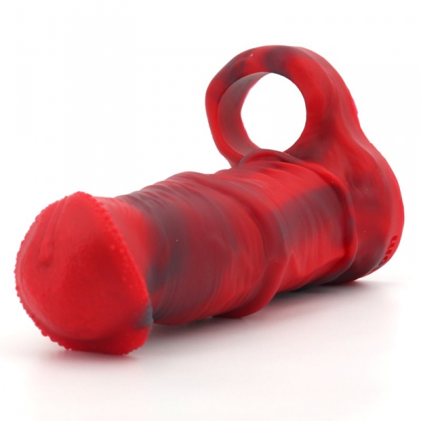 Red Horse penis sleeve 16 x 4.8cm