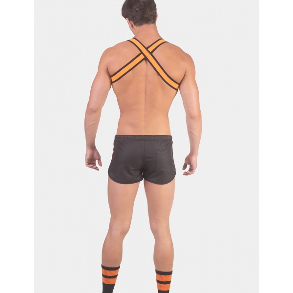 Pantalones cortos de laboratorio BYRON Negro-Naranja