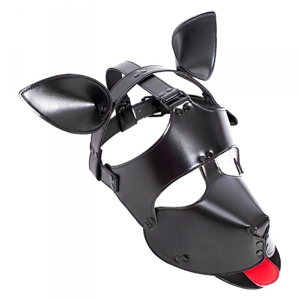 Máscara para cabeça Dog Fun Preto