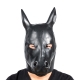 Masque Tête de cheval en latex HORSE Noir