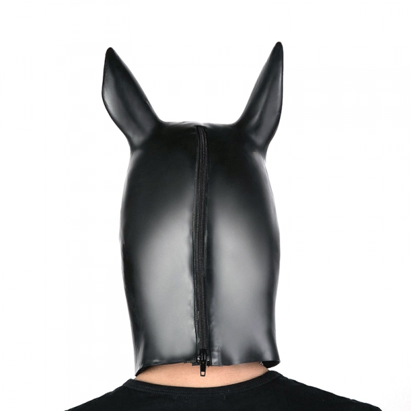 Máscara de cabeça de cavalo preta