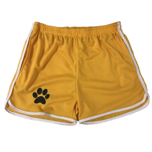 Kinky Puppy Mesh Paw Print Short YELLOW