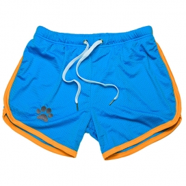 Kinky Puppy Paw Shorts Blue-Yellow