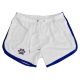 Mesh Paw Print Short WHITE