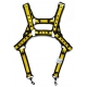 D.M Neoprene Chest Harness with Suspenders YELLOW