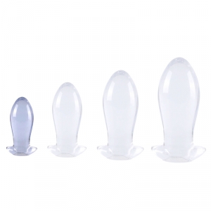 EggPlay Dragon Egg Transparent PVC Butt Plug S