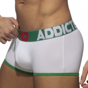 Addicted Boxer Open Fly White-Green