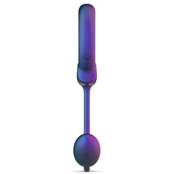Vibrierender Cockring + Plug Eclipse Hueman 6.5 x 3cm - Durchmesser 45mm
