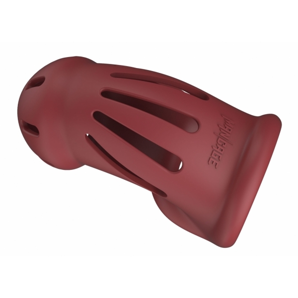 Model 28 - Ultra Soft Silicone Chastity Cage - Red