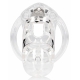 Model 25 - Chastity Cage - 3.5'' / 9 cm - Transparent