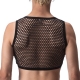 Crop Top Filet Veel Zwart