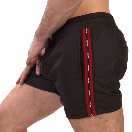 Pantalones cortos Zulu Negro-Rojo